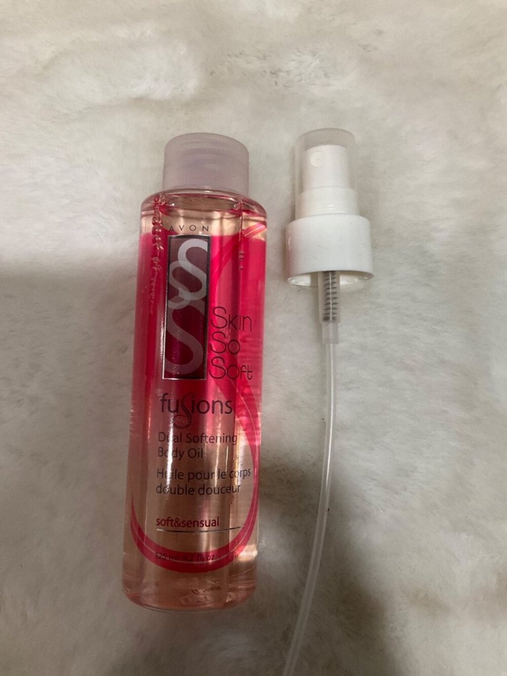 Avon Skin So Soft Fusions Dual Softening Body Oil 4.2 Fl Oz NEW Spray - Picture 2 of 5